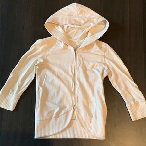 Cream Zip Up Sweater